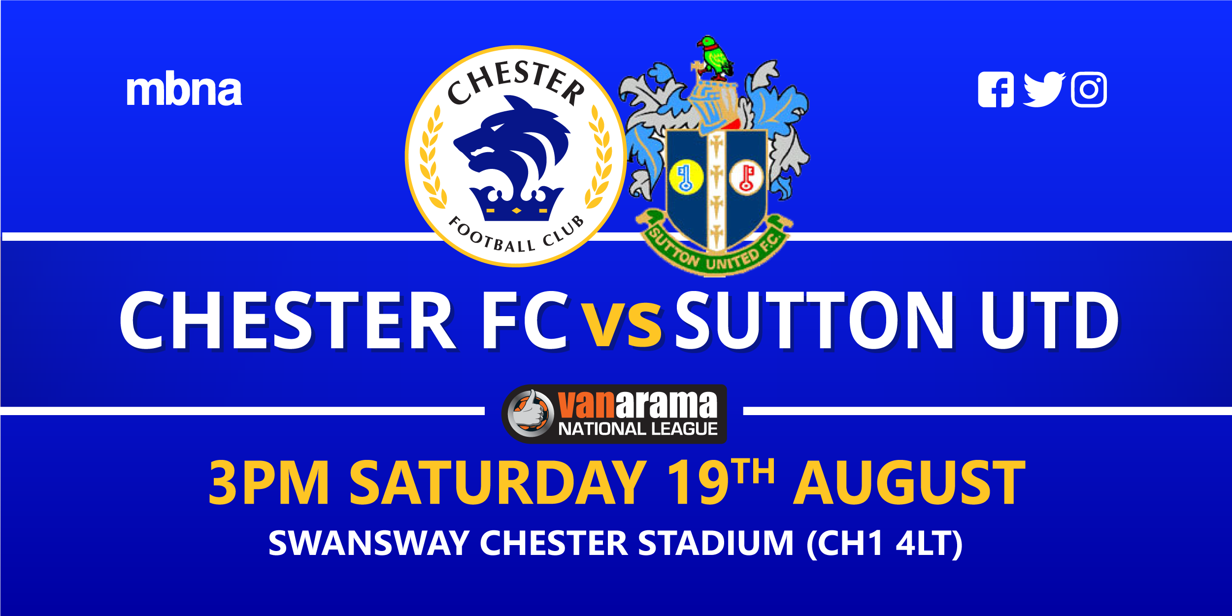 Chester vs Sutton: The Preview - Chester Football Club